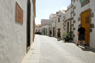 Spain Stock Photography. Old town street view, Aguimes, Gran Canaria, Spain.